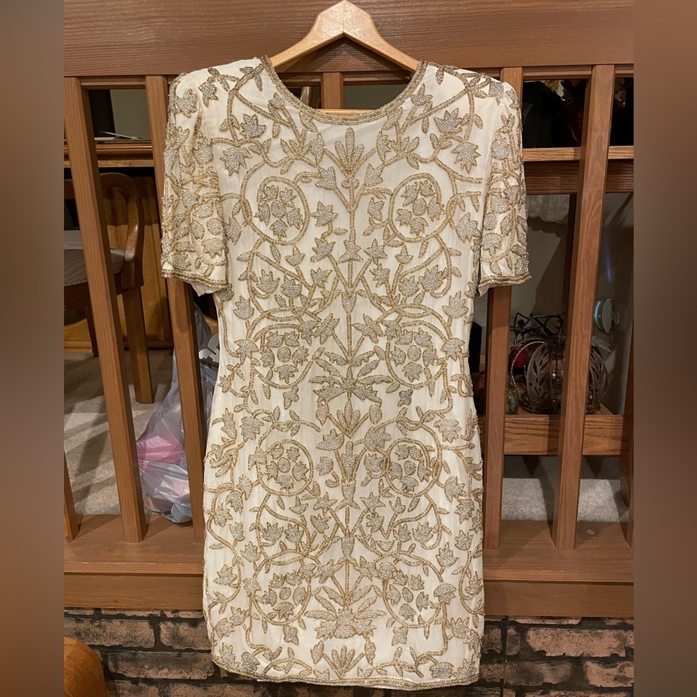 LAURENCE KAZAR BEADED GOWN